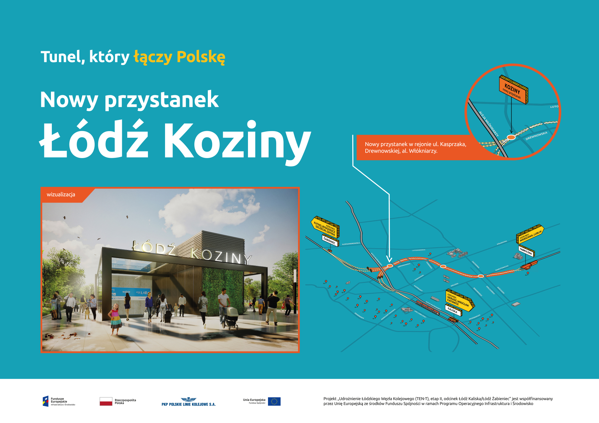 Przystanek Łódź Koziny wizualizacja