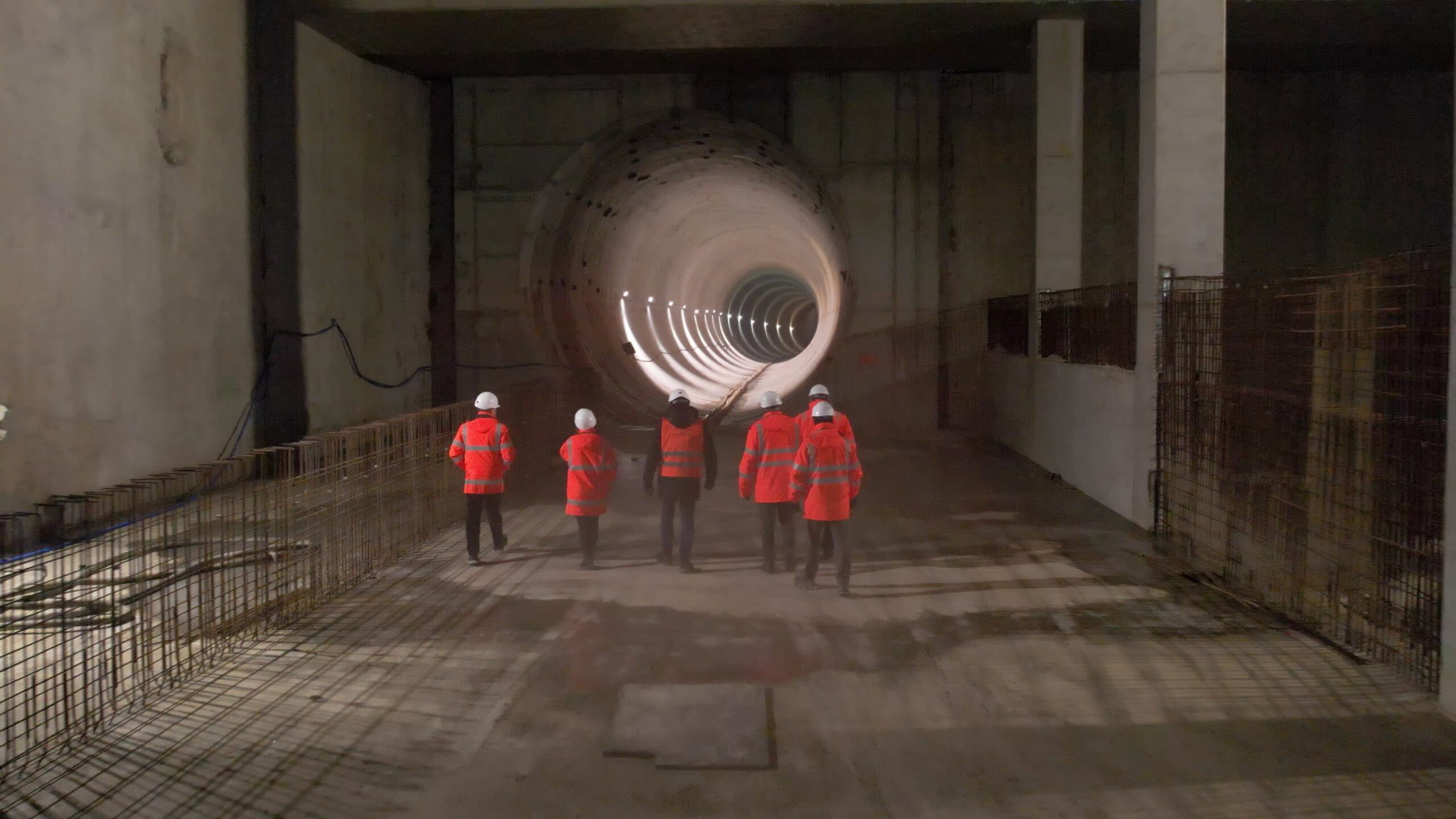 Wizyta pracowników PLK w tunelu